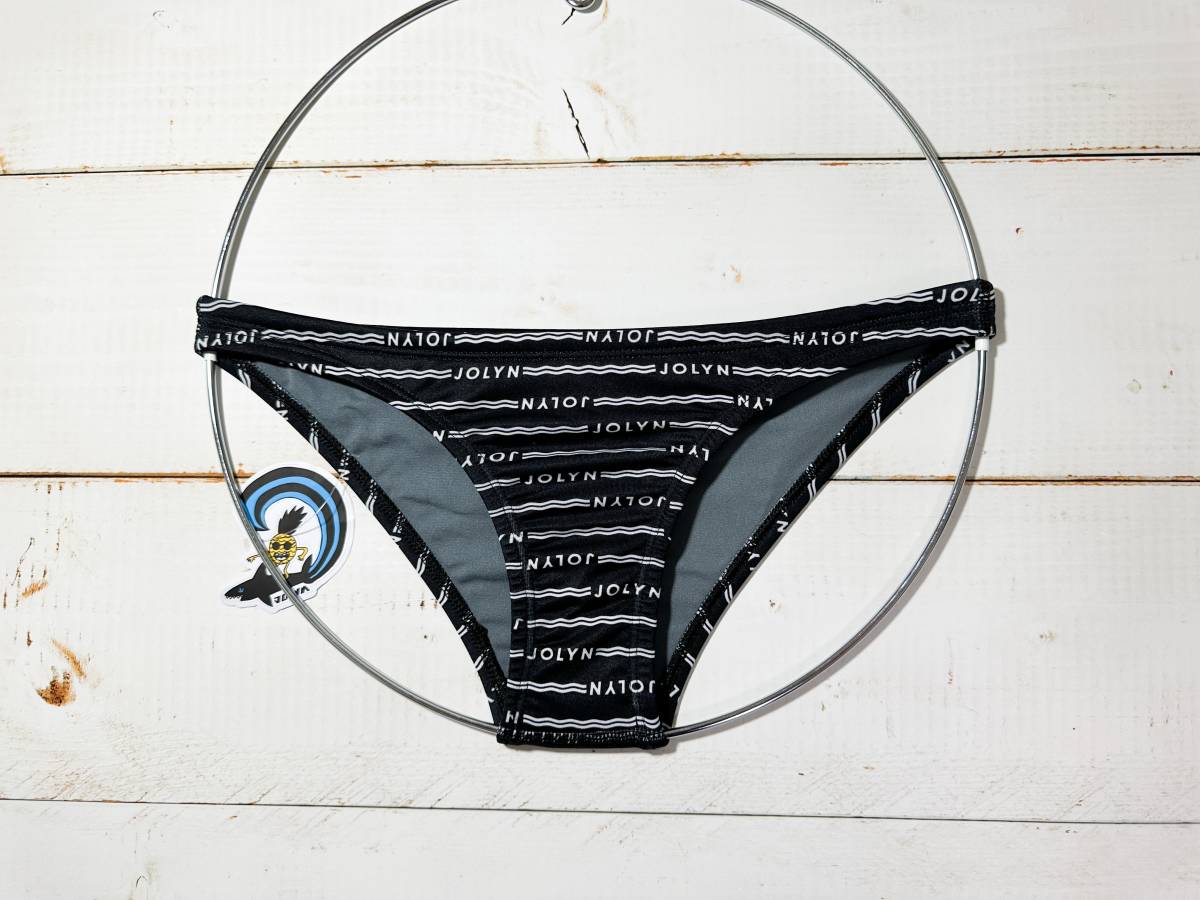 【即決】JOLYN 女性用 ビーチバレー ビキニ ショーツ 水着 ブルマ ブラック柄 海外S