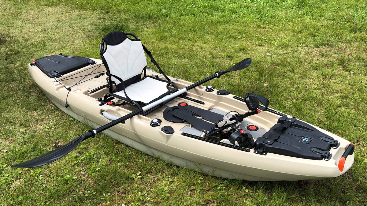 【引取限定】ペダル式カヤック★美品★これからのシーズンに最適★パドルも付属