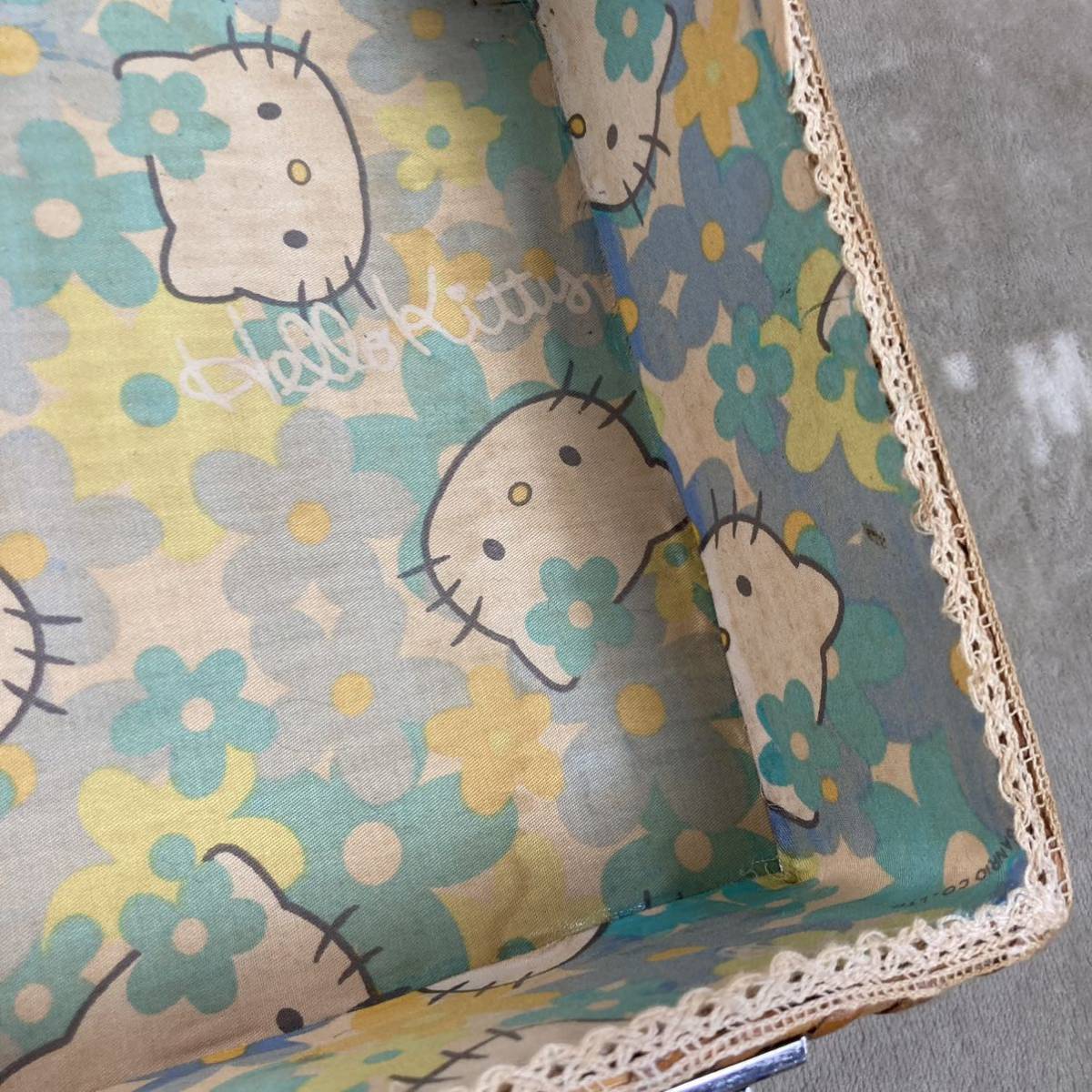sanrio サンリオ ピクニックバスケット ハローキティ 昭和レトロ カゴ 