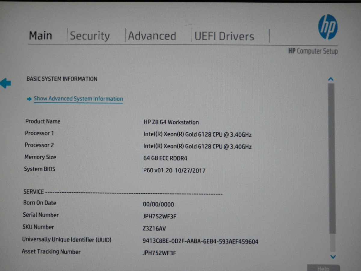 HP Z8 G4 Workstation Xeon | Intel - Z3Z16AV Gold com: SSD 2X 