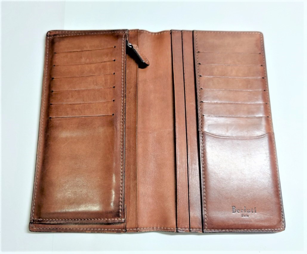 BERLUTI◇コインケース/レザー/WHT/メンズ （Y-37162N ベルルッティ 長  