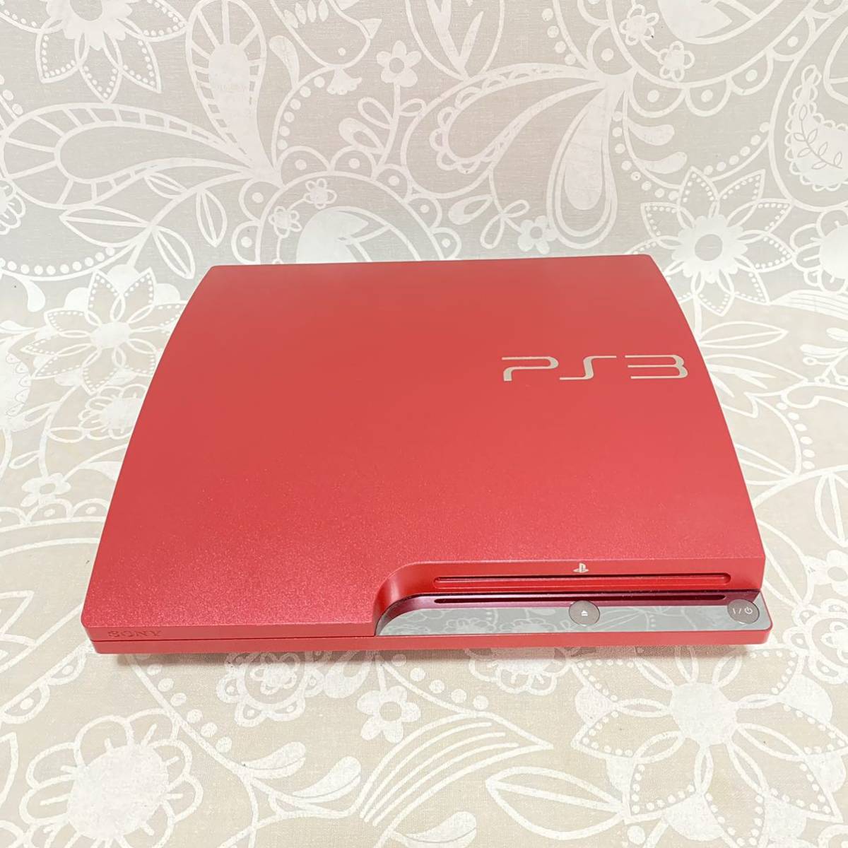 即決☆ PS3 CECH-3000BSB 320GB FW:4.66 スカーレット レッド SONY プレステ3 本体のみ プレイステーション PlayStation