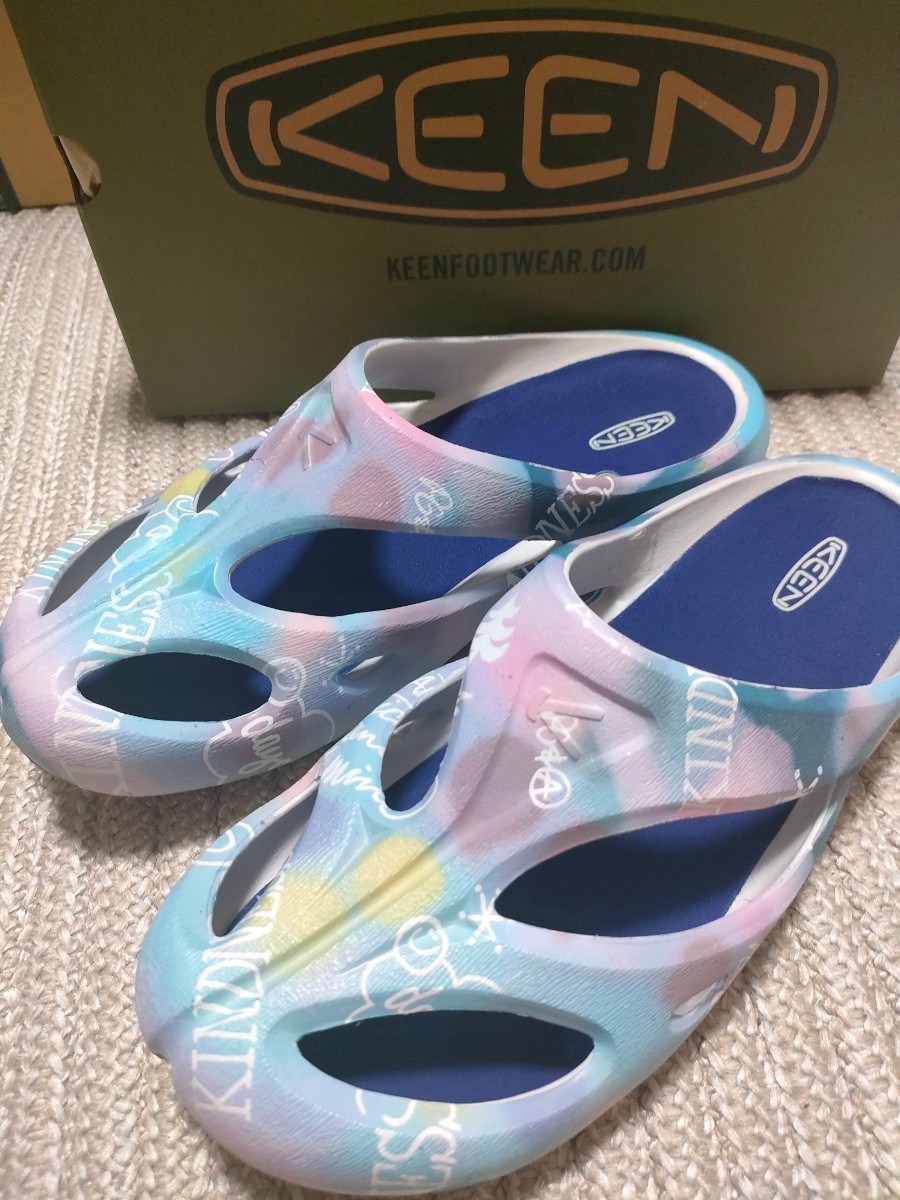 新品 KEEN シャンティ アーツ 29cm US11 マルチカラー パープル ブルー サンダル キーン メンズ アウトドア 正規品