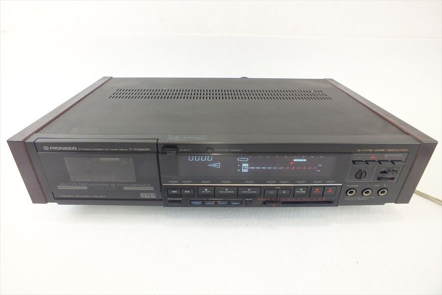 ☆ PIONEER パイオニア T-7050R カセットデッキ 音出し確認済み 中古