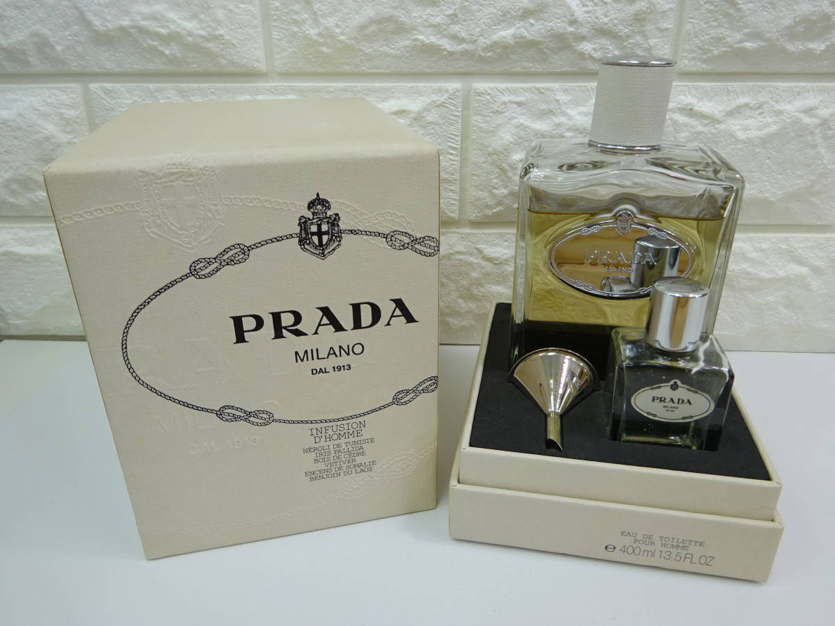 ビッグ香水！ PRADA インフュージョン オム 400ml ＋ 容量不明 