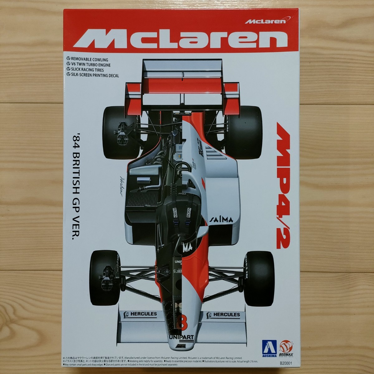 アオシマ BEEMAX 1/20 マクラーレン MP4/2 