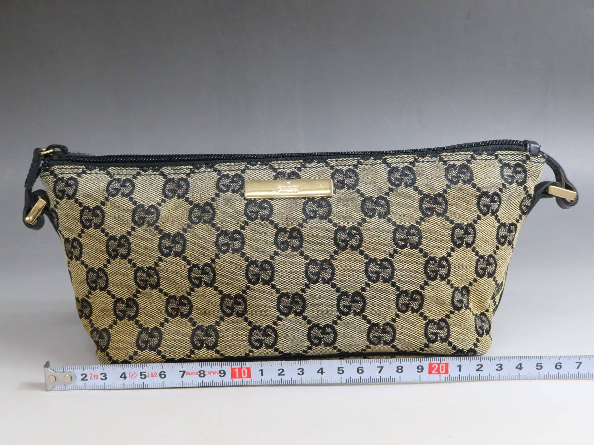 GUCCI グッチ ミニ ハンドバッグ ポーチ 039 1103 002122 キャンバス 