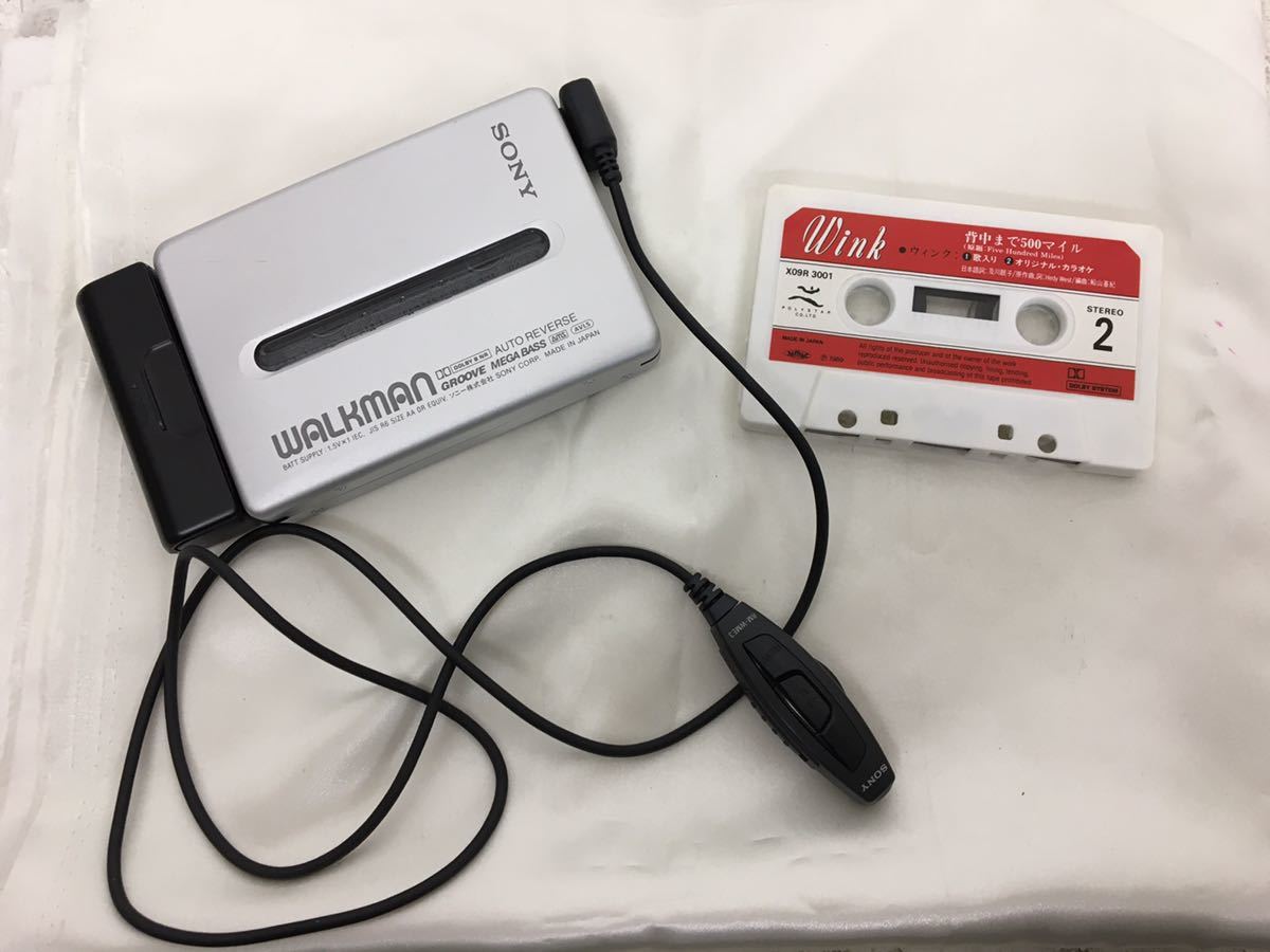 新作，大人気 c0509-11 カセットウォークマン WALKMAN SONY カセットプレーヤー WM-EX677 GROOVE MEGA BASS ウィンクカセット付き(再生専用)｜売買されたオークション情報、yahooの商品情報をアーカイブ公開 - オークフ 再生専用