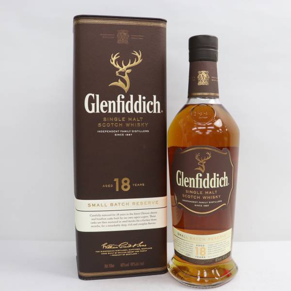 1円～ Glenfiddich（グレンフィディック）18年 スモールバッチ 40% 700ml F23E080002