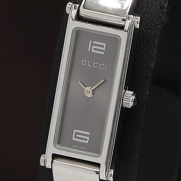 GUCCI 1円 稼働 新品同様 箱/保証書付 グッチQZ 1500L バングル