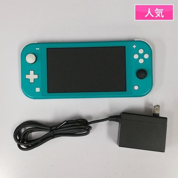 gY721a [動作品] ニンテンドー スイッチ ライト 本体 ターコイズ + AC