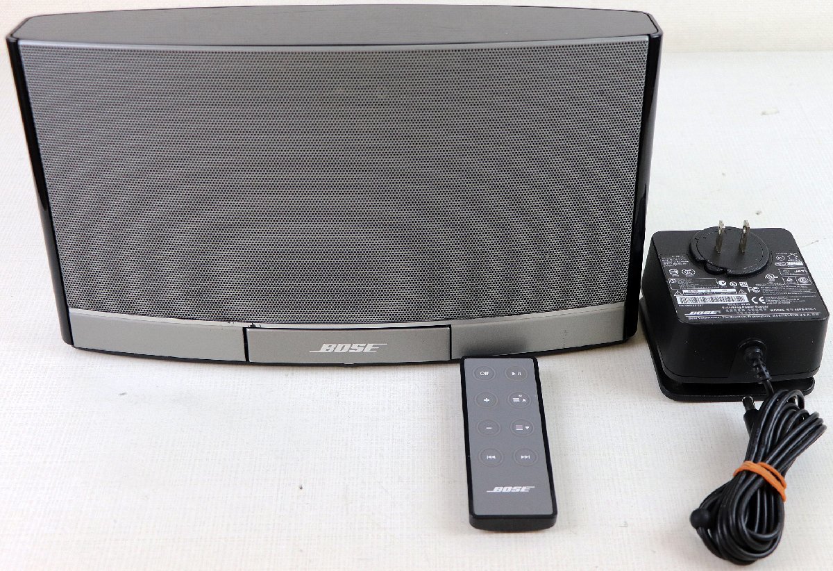 S♪中古品♪ポータブルオーディオ用スピーカー 『SOUND DOCK Portable digital music system (ブラック)』 BOSE iPod端子※キズ等多目に有