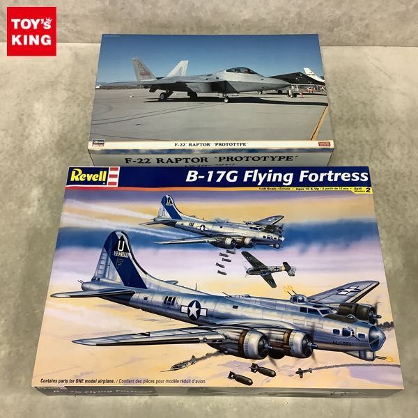 1円〜 レベル等 1/48 B-17G フライング フォートレス F-22 ラプター