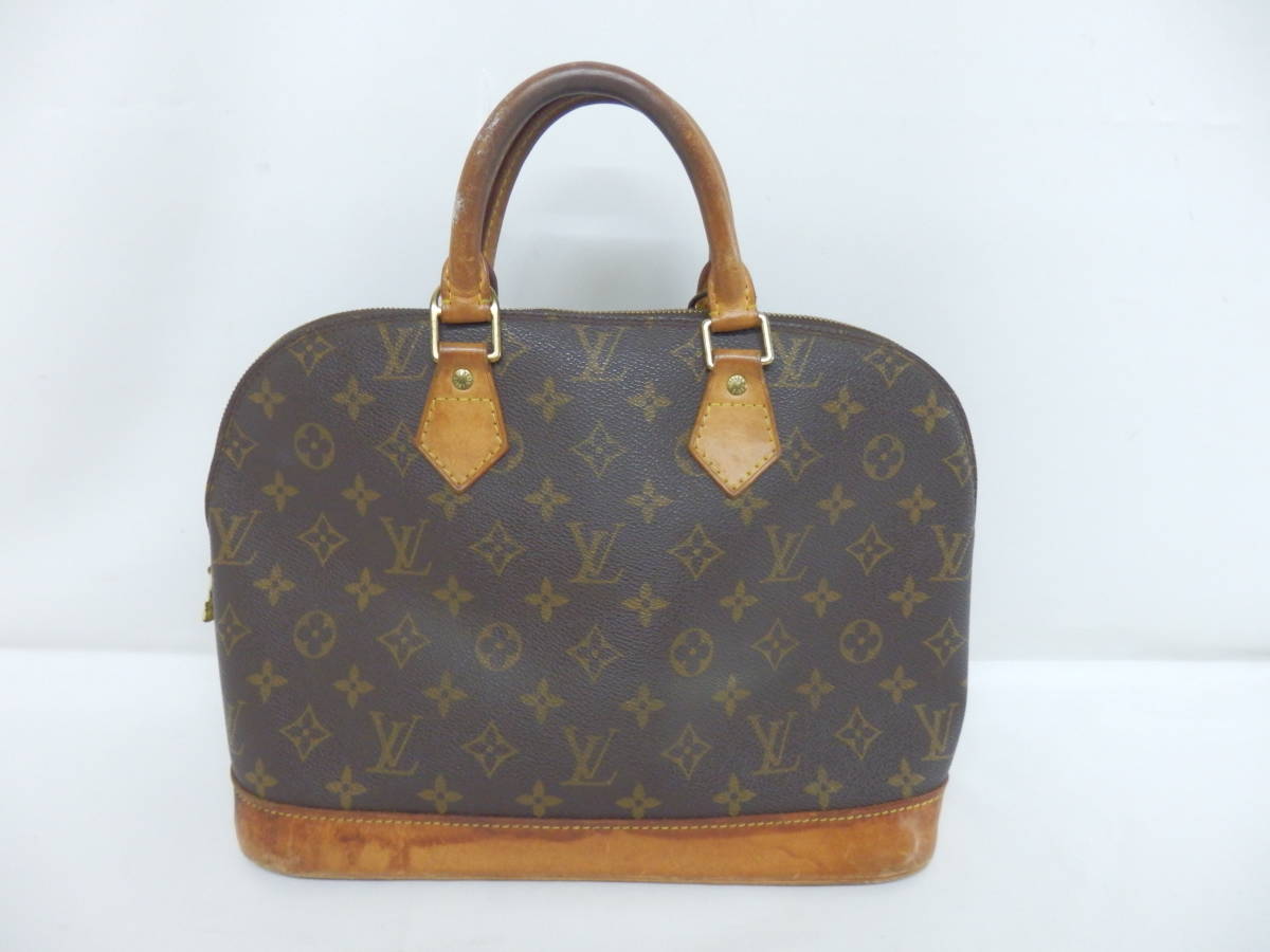 171C226E◆LOUIS VUITTON ルイヴィトン M51130 モノグラム アルマ トート ハンドバッグ 中古 ※ダメージ有り・南京錠欠品・開閉しずらい