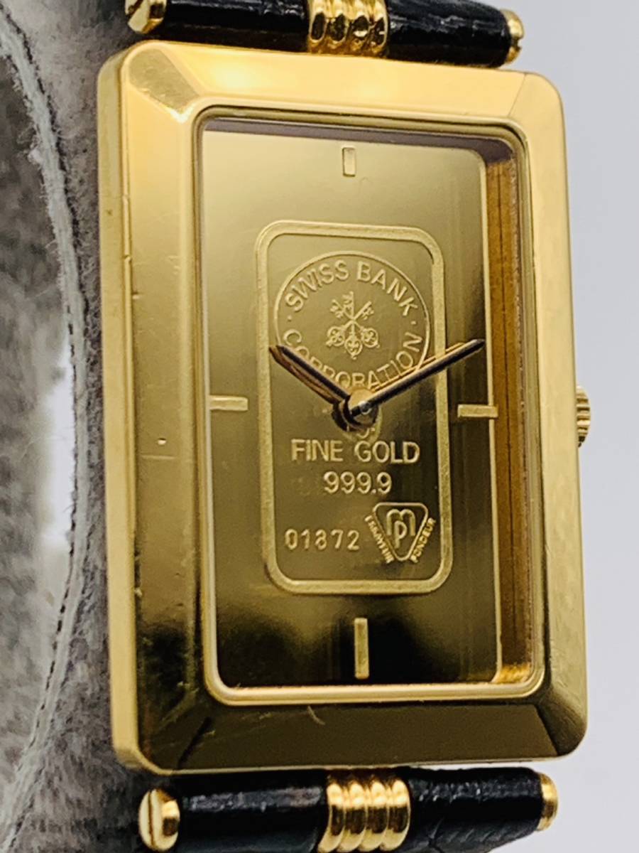 現状品 ZITURA QZ スイス銀行 インゴット 999.9 FINE GOLD 57891B