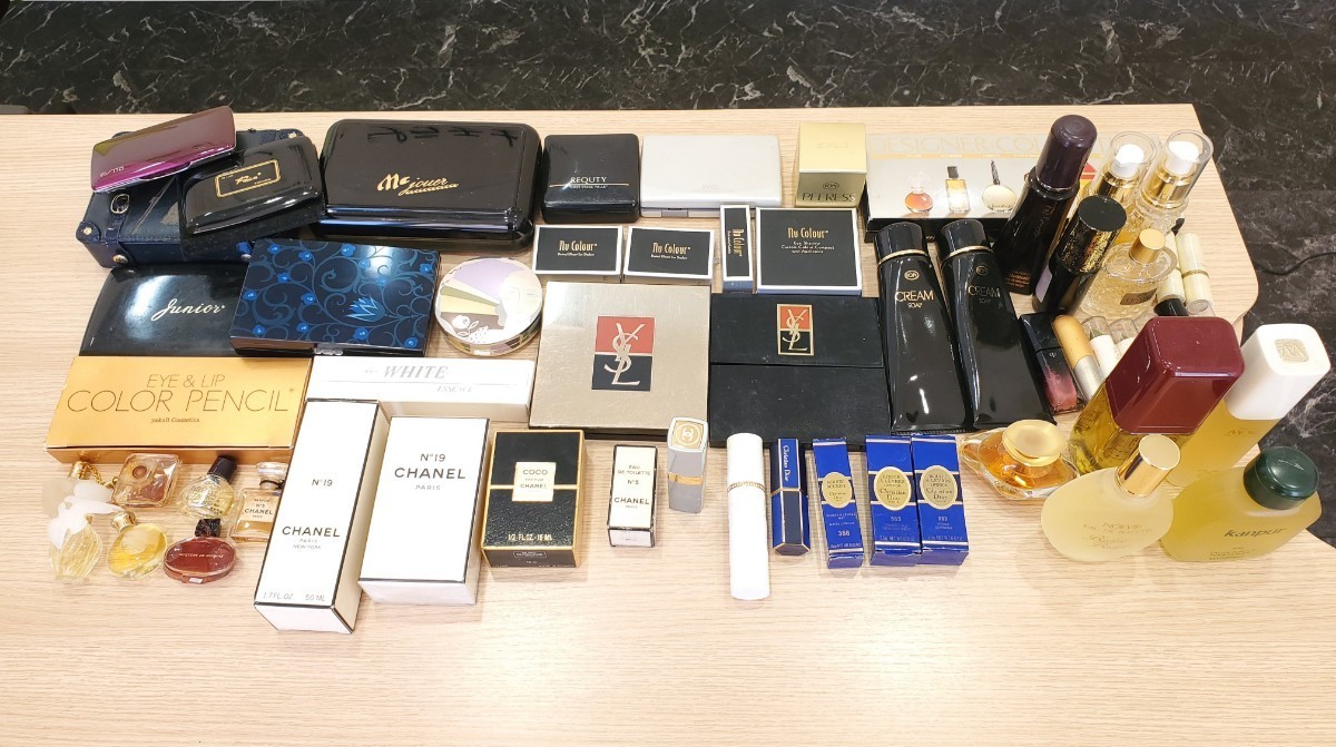 H １円～【未使用有】ブランド コスメ フレグランス 香水 化粧品 リップ まとめ CHANEL №5 №19 COCO YSL Dior 箱付 現状品