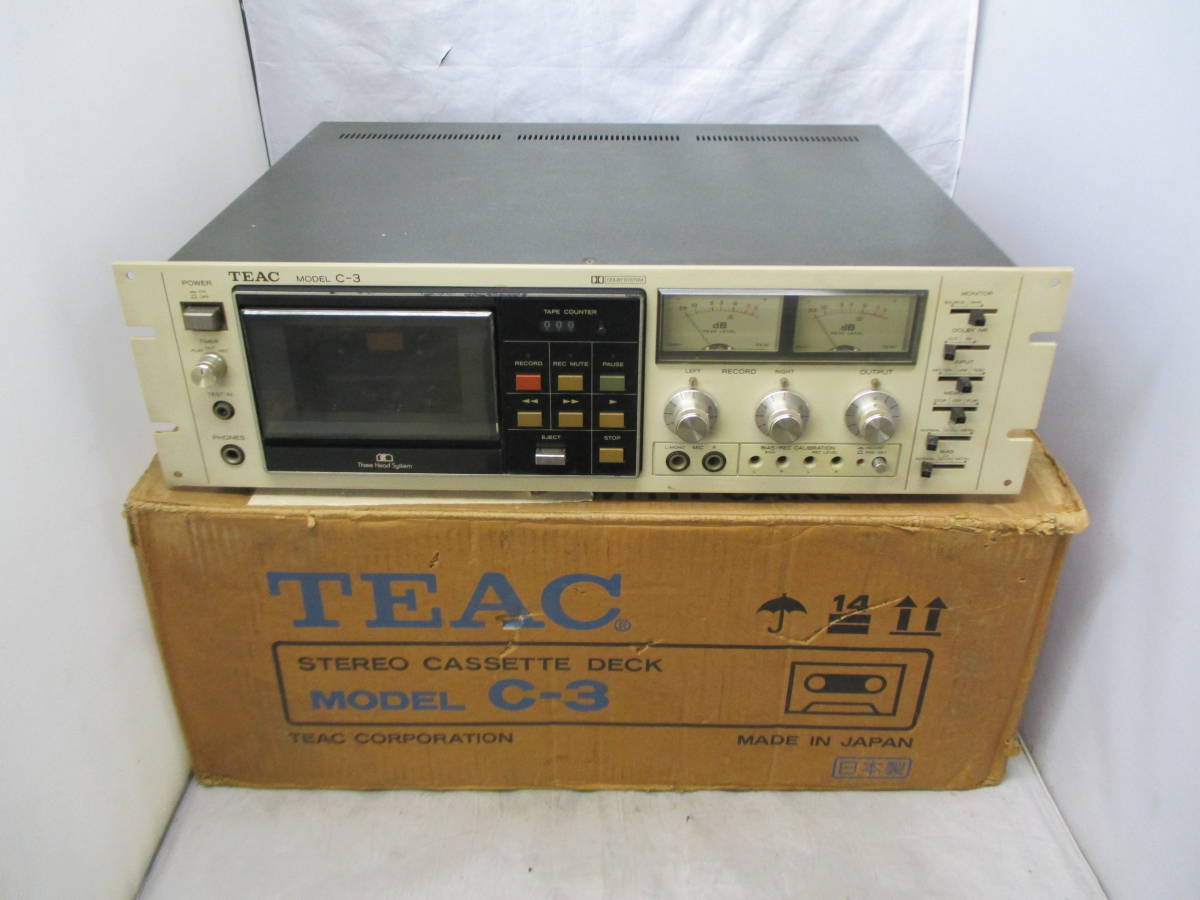 C-3 TEAC 難あり 元箱 ティアック ティアック TEAC カセットデッキ