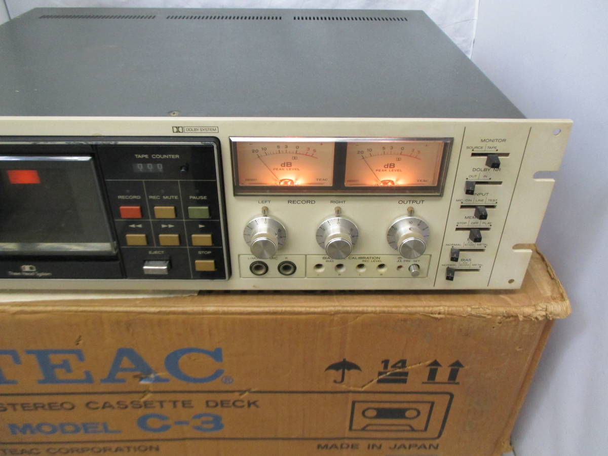 C-3 TEAC 難あり 元箱 ティアック ティアック TEAC カセットデッキ