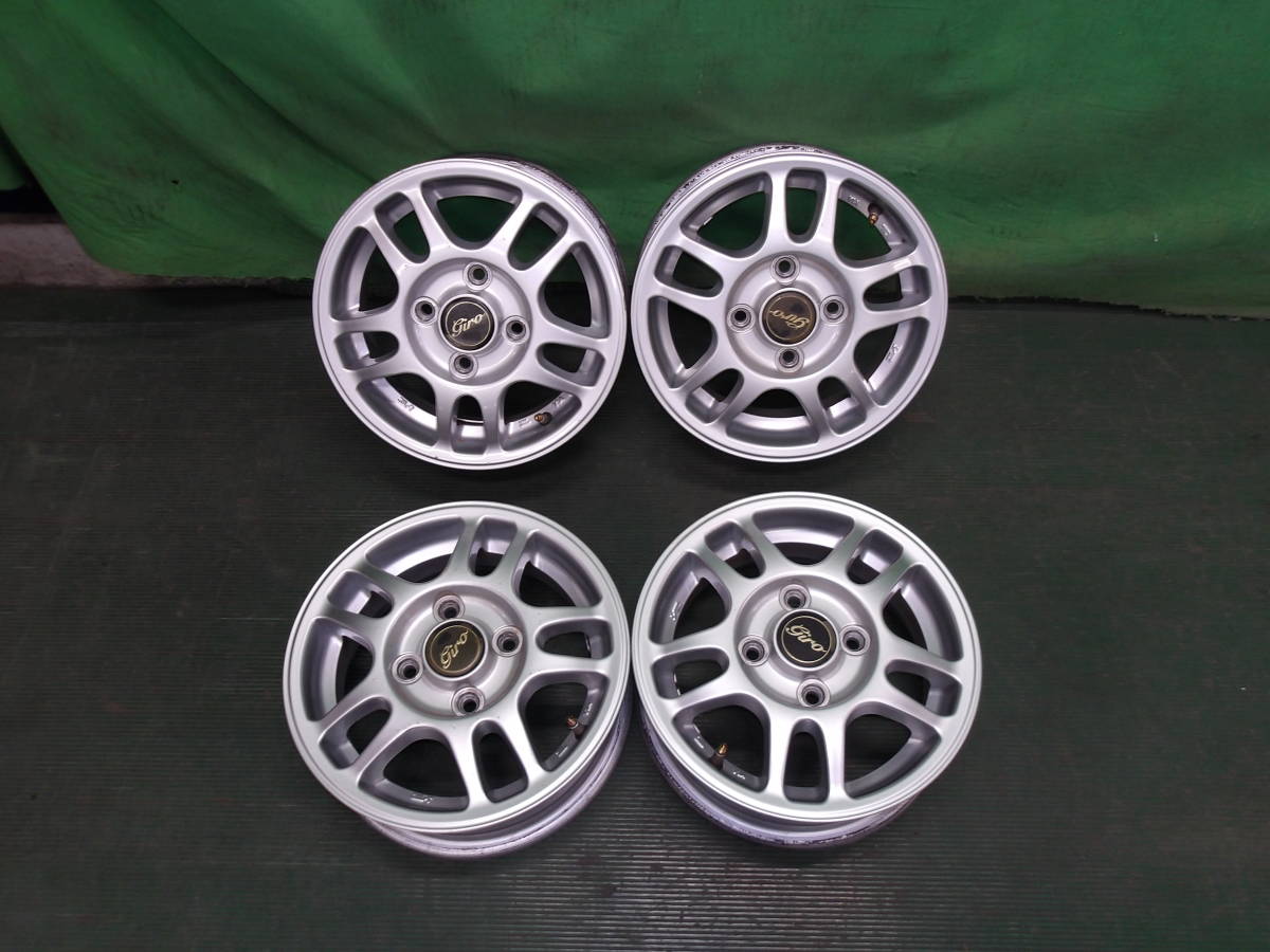 ☆ ホイール 4本 giro ブリヂストン 12×4.5J +43 PCD100 4H 12インチ