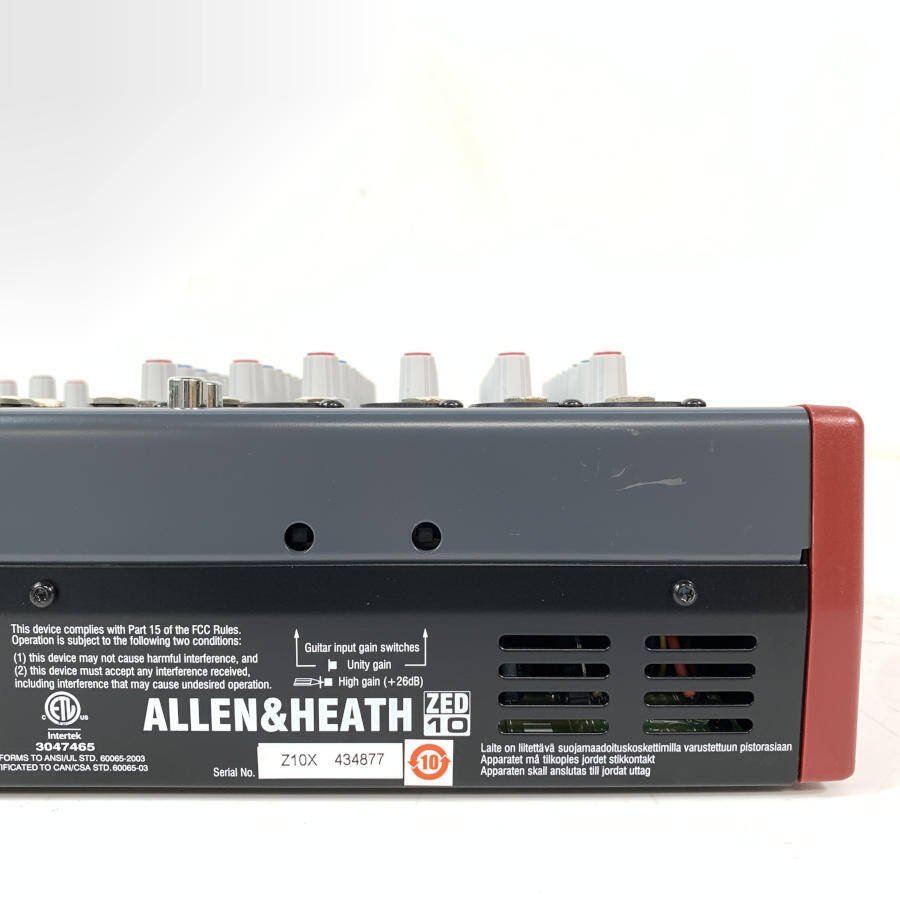 ALLEN&HEATH アレンアンドヒース ZED10 ミキサー KORG正規輸入品☆1