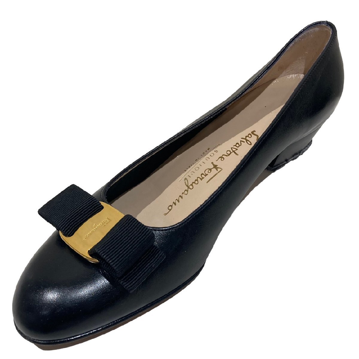 Salvatore Ferragamo フェラガモ ヴァラリボン パンプス DG04368 6 1/2 