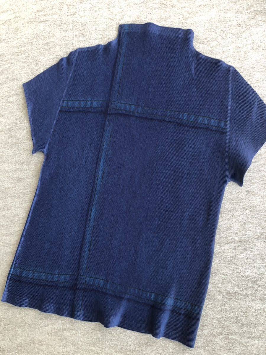 ISSEI MIYAKE プリーツプリーズ半袖カットソー　３　美品
