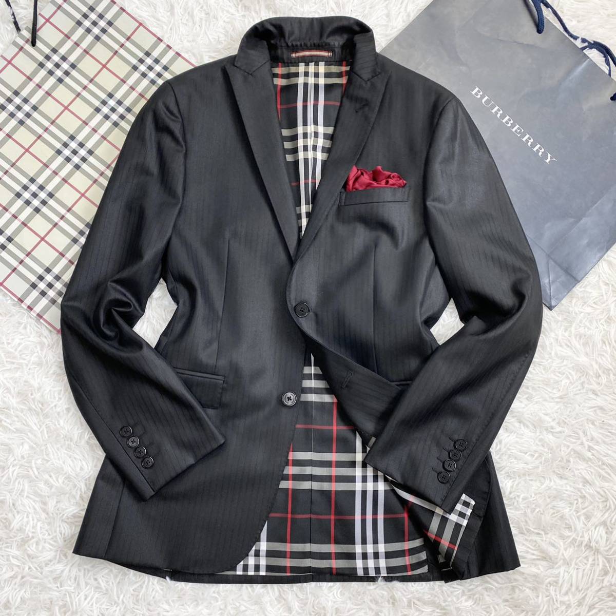 ☆希少 バーバリーノバチェック【美品】バーバリーブラックレーベル 