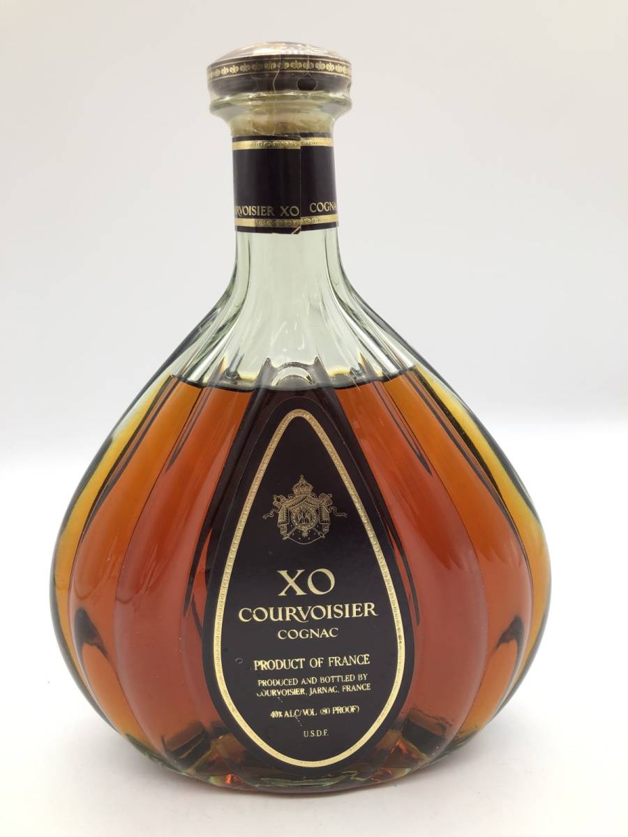 0510-005S⑥20190　お酒 700ml 40% COURVOISIER XO COGNAC クルボアジェ グリーンボトル コニャック ブランデー 未開栓