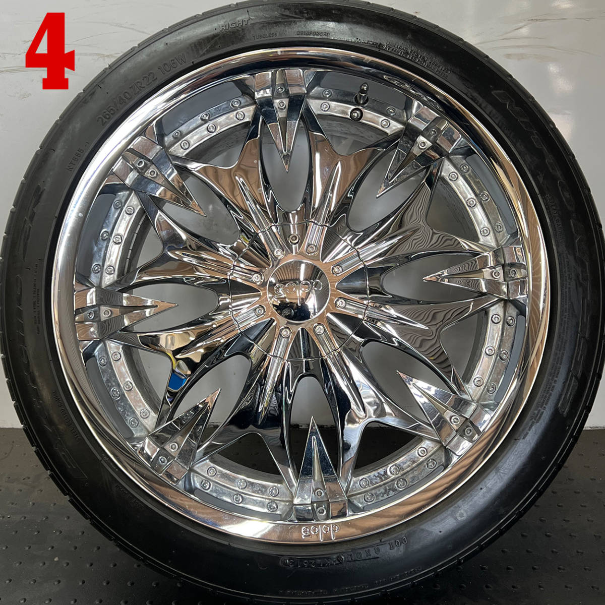 売り切り! 中古ホイール 150プラド GUN125ハイラックス 22インチアルミ 