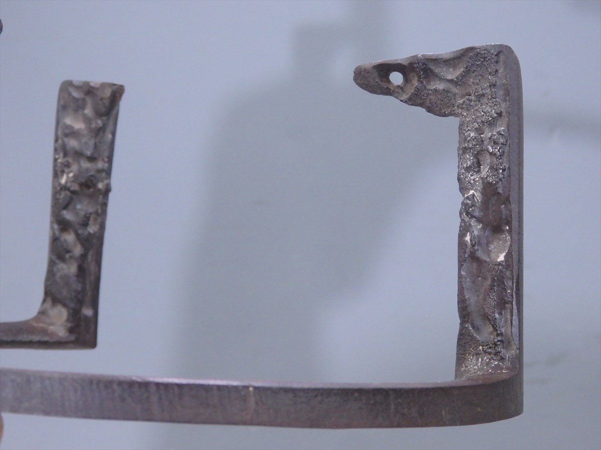 茶道具虫食い五徳高橋敬典共箱山形鋳物人間国宝風炉灰形 南部鉄器