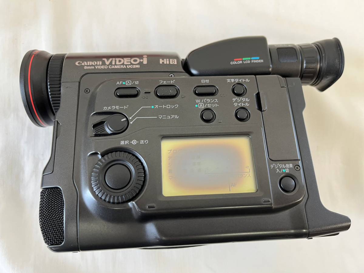 Canon VIDEO-i 8mm ビデオカメラ UC 25hi とバッテリー。｜カメラ