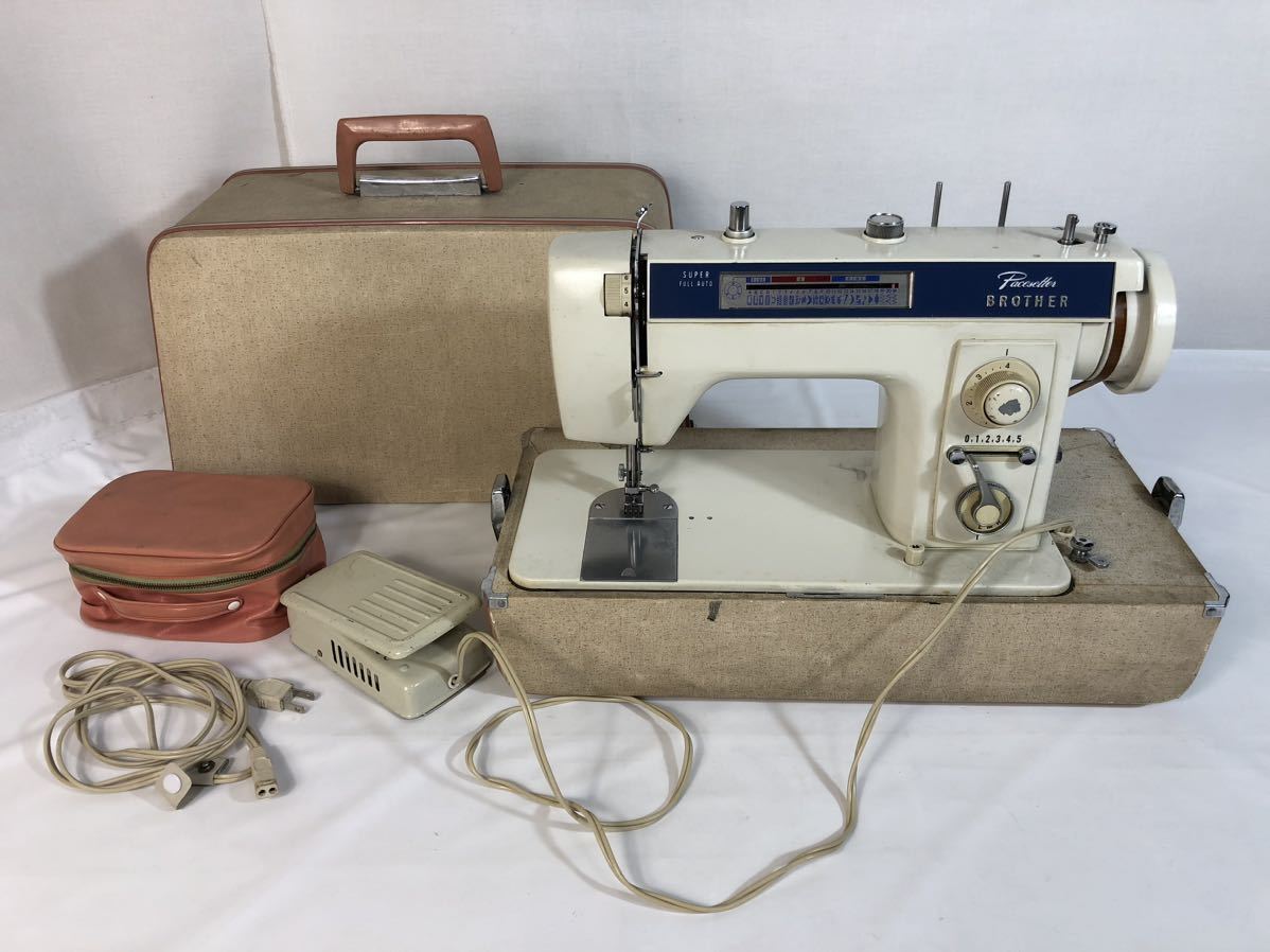 5/11n2 ミシン brother Pacesetter ZZ2-B701 ブラザー ペースセッター フットペダル 裁縫 洋裁 手芸 ハンドクラフト 昭和 レトロ