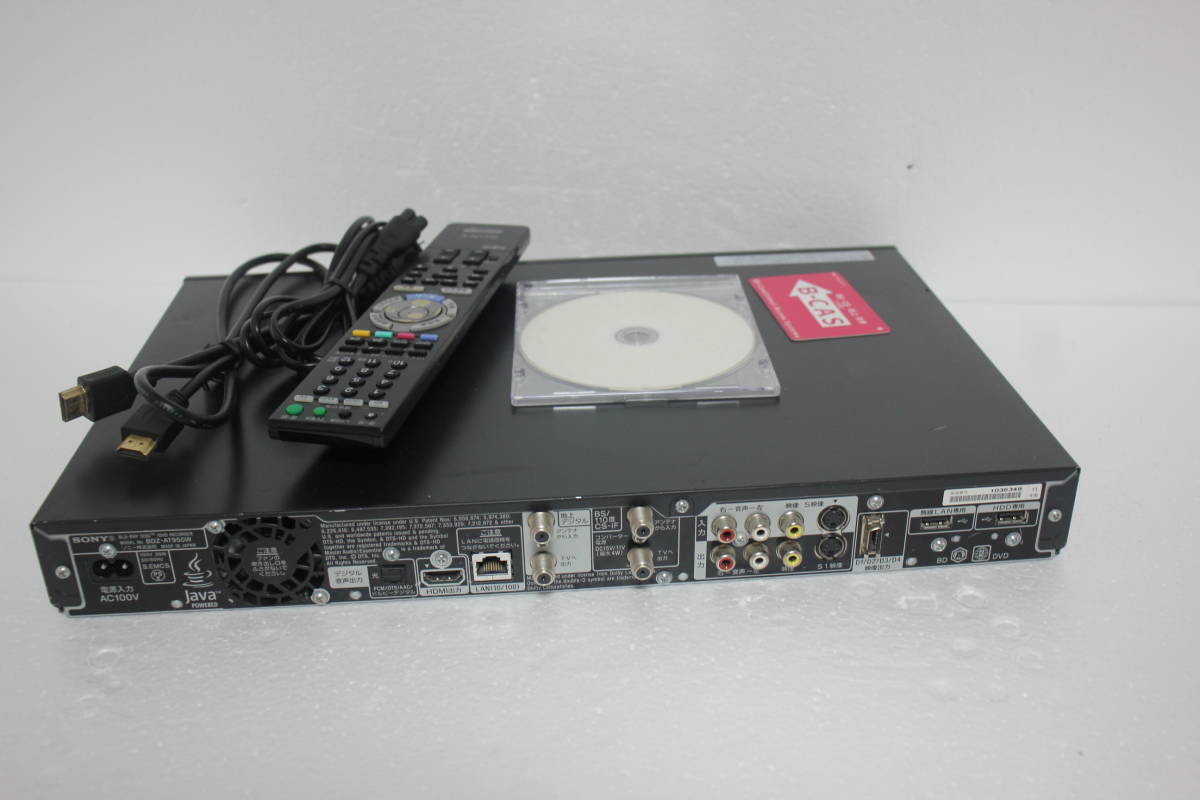 ソニー ブルーレイレコーダー 「BDZ-AT950W」 動作品 【内部清掃