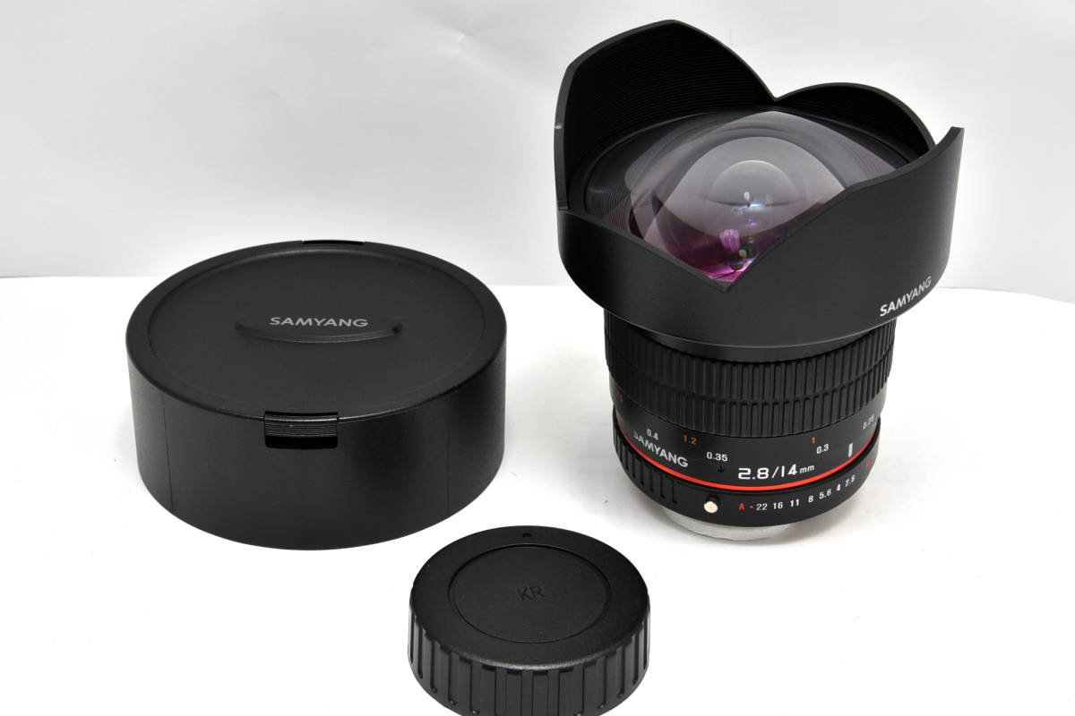 美品！ サムヤン 超広角レンズ SAMYANG 14mm F2.8 ED AS IF UMC PENTAX K