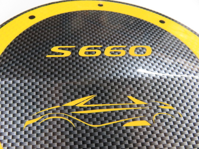 ホンダ S660 フューエルリッド 新品 加工品 黒カーボン & 黄カーボン