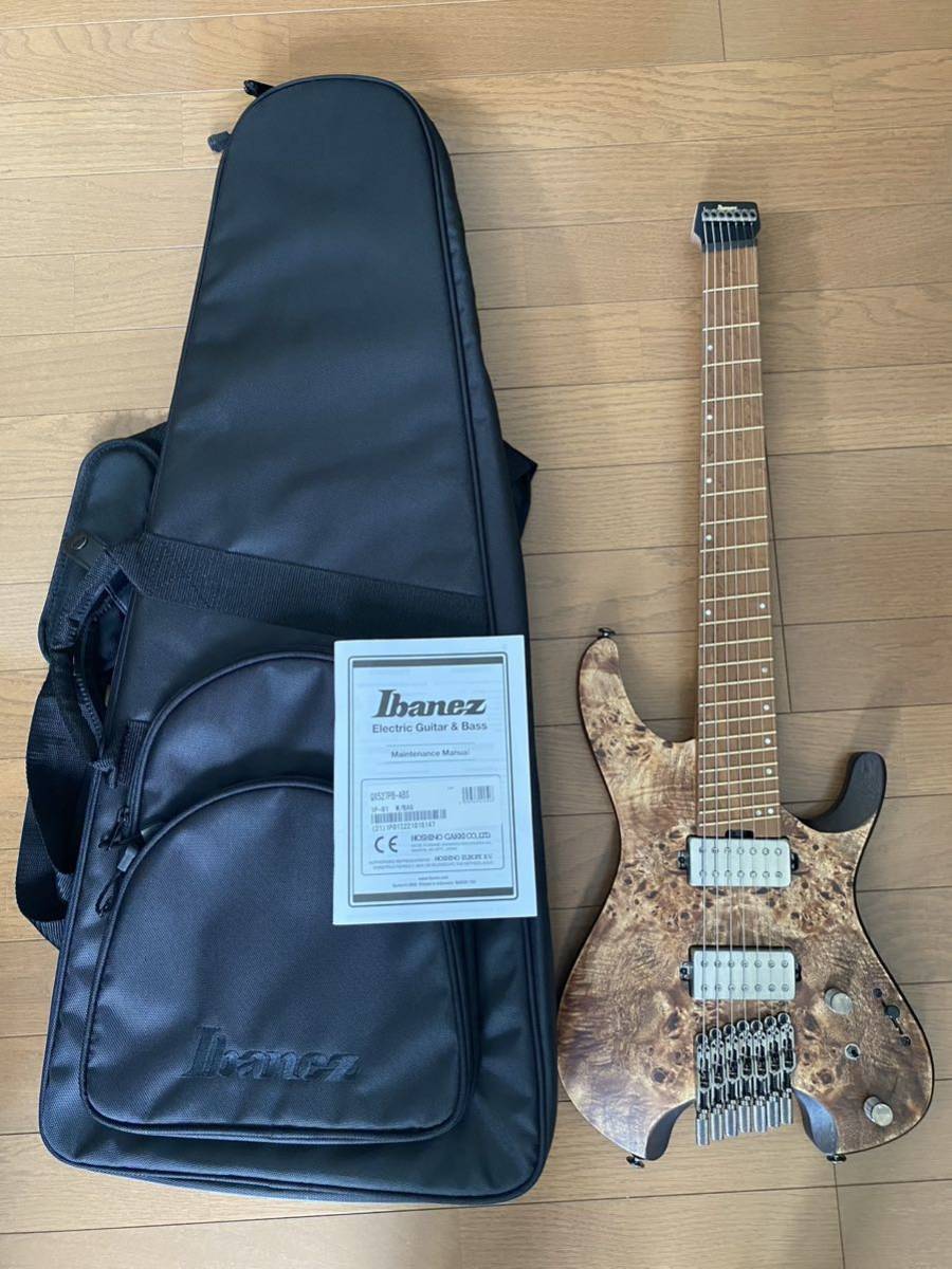 Ibanez QX527PB-ABS ヘッドレス7弦ギター ソフトケース付き 中古058