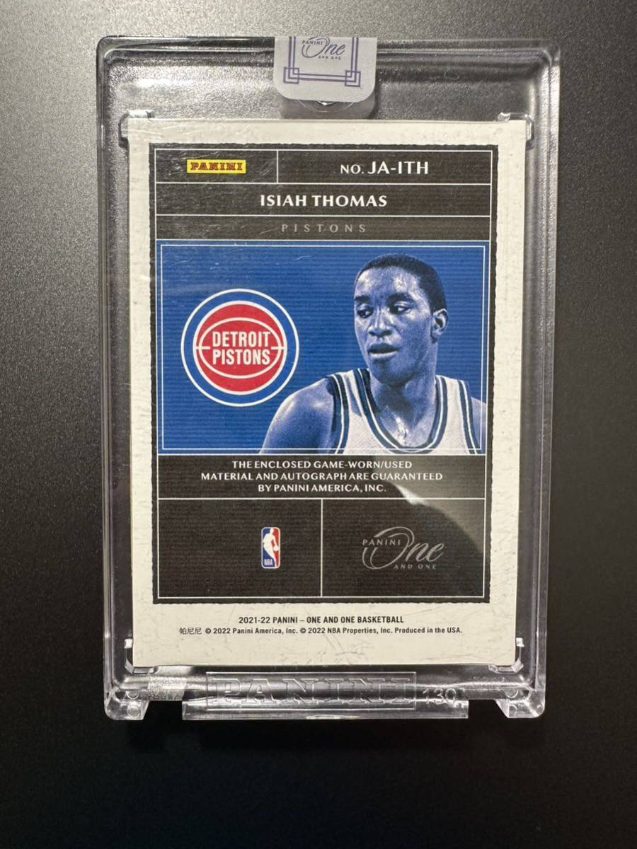 Panini NBA 直筆サインカード Isiah Thomas one and one 06/10 Patch
