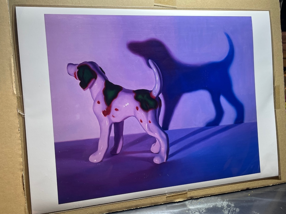 最落無 激希 抽選限定販売 島田萌 Moe Shimada Ceramic Dog V プリント 