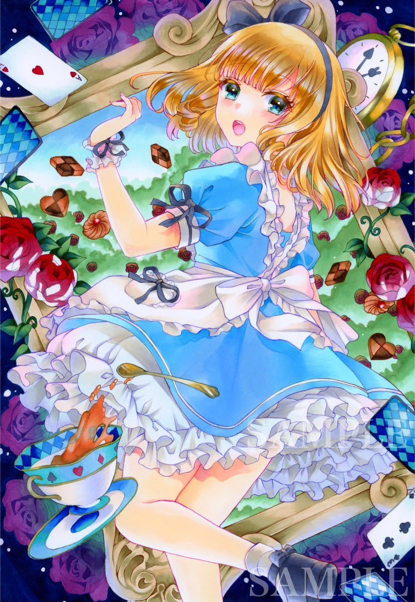 手描きイラスト ◇ オリジナル ◇ 創作 ◇ B5 ◇ 【Alice】 手描き