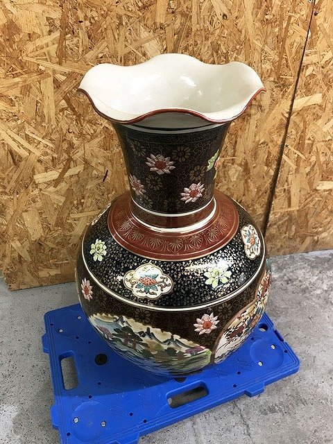 TPB69358相 九谷 陶正造 壷 壺 高さ約70cm 発送不可 神奈川相模原市