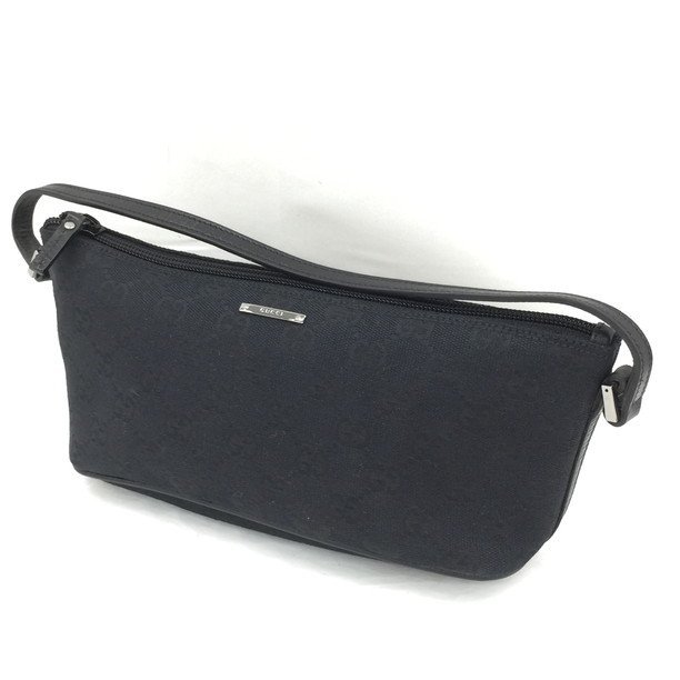 【BEAQ2045】GUCCI　グッチ　GGキャンバス×レザー　ポーチ　07198/2123