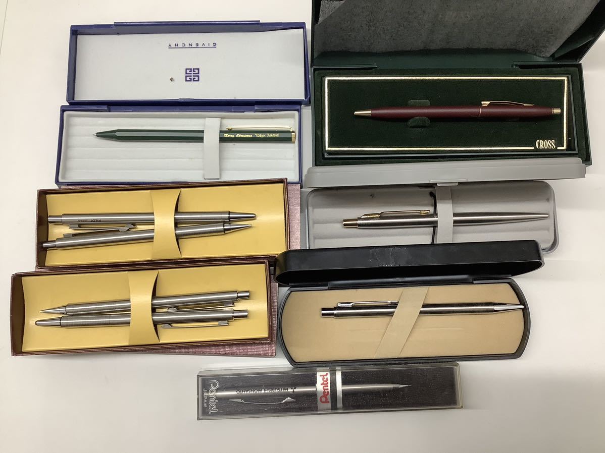 #7825PILOT CROSS ボールペン シャープペン箱付き 大量セット 