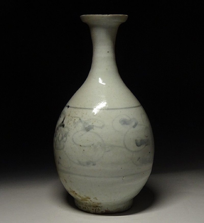 緑屋i□ 時代物 初期伊万里 染付 徳利 箱付 古伊万里 李朝