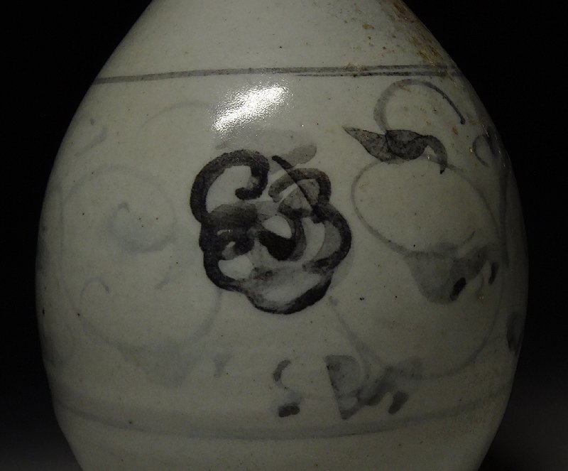 緑屋i□ 時代物 初期伊万里 染付 徳利 箱付 古伊万里 李朝