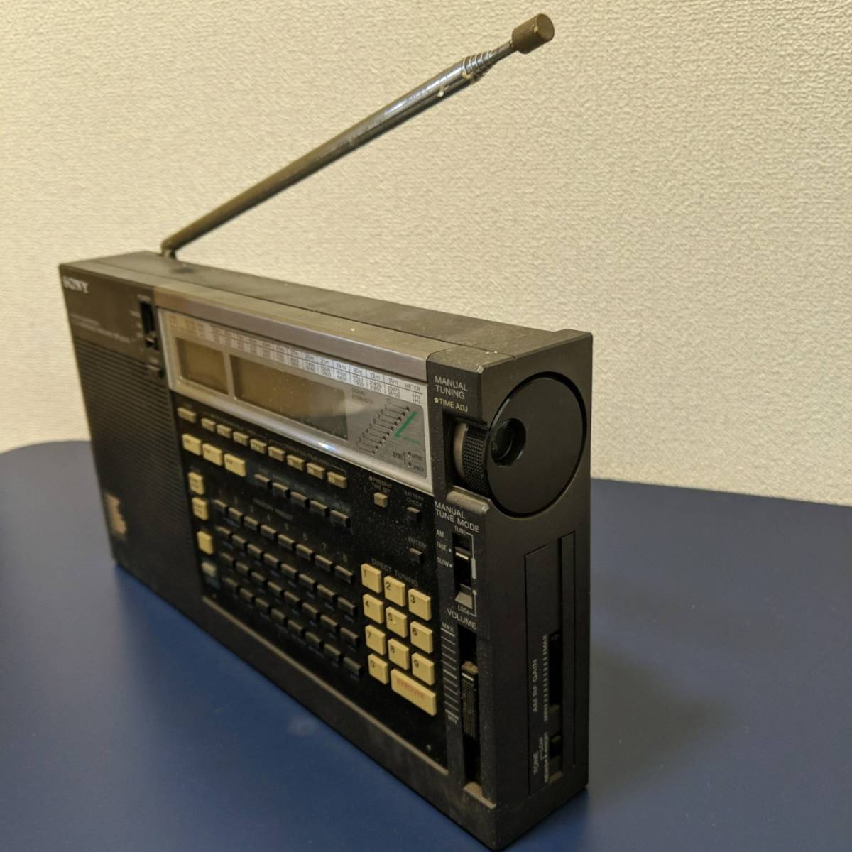通電確認 SONY ソニー PPLシンセサイザーレシーバー ICF-2001D