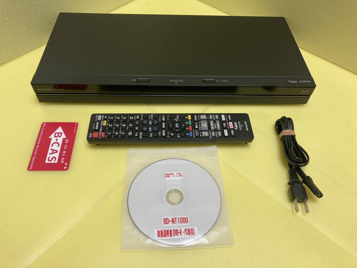 BD-NT1000 シャープ SHARP sharp aquos 3番組同時 SHARP シャープ BD
