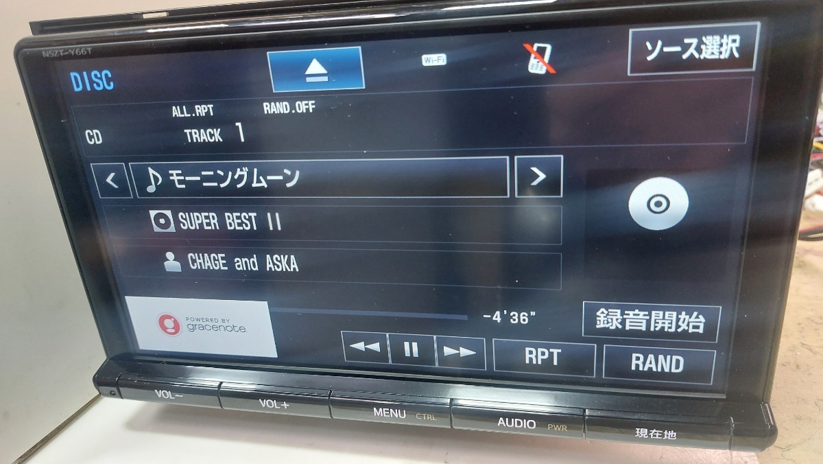 トヨタ NSZT-Y66T ナビゲーション（2018年版地図データ搭載）