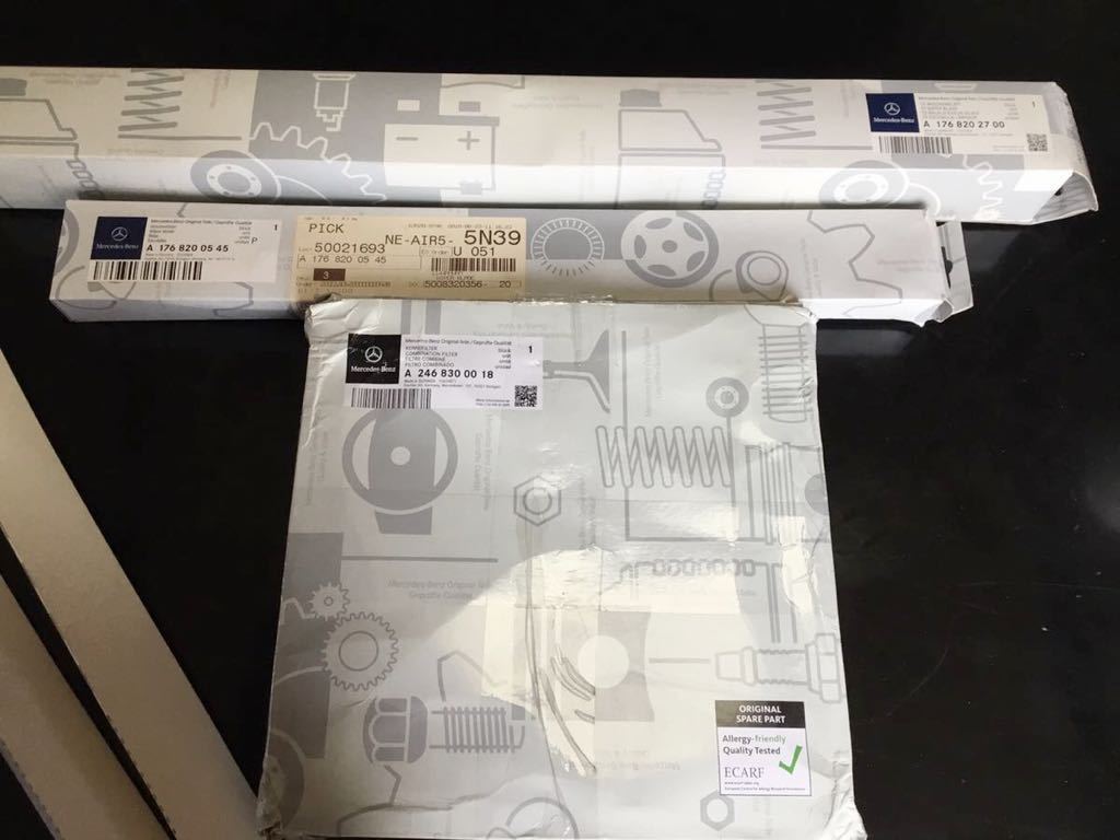 メルセデスベンツ　w176 Ａクラス　純正ワイパー　エアコンフィルター　新品