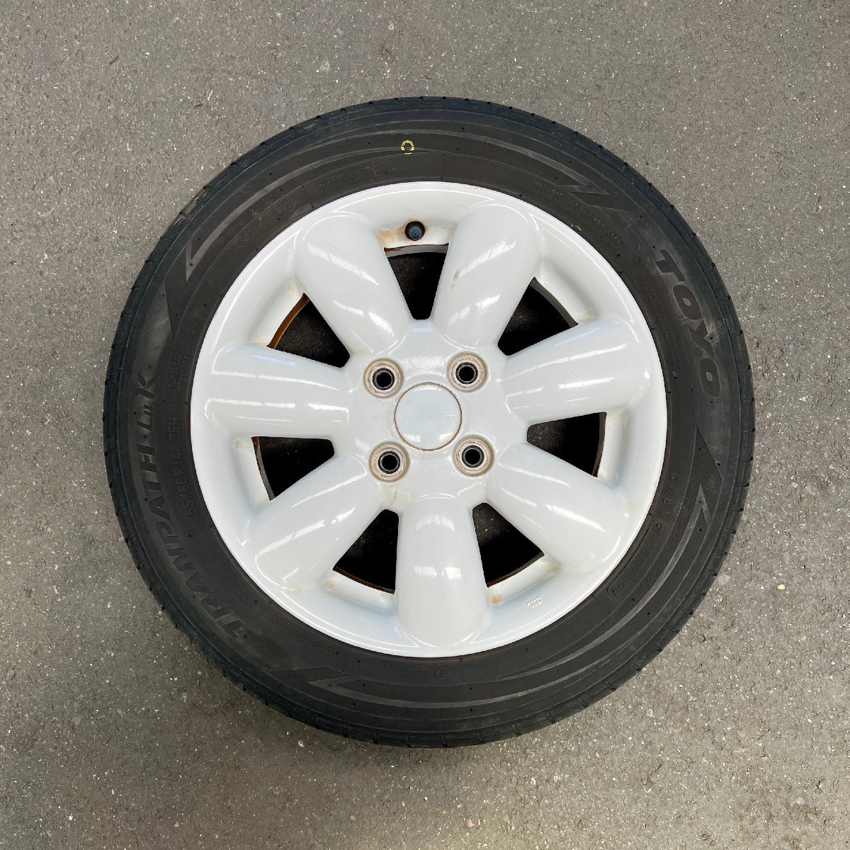HE22S ラパン 純正ホイール アルトラパン HE22S 純正アルミタイヤ4本