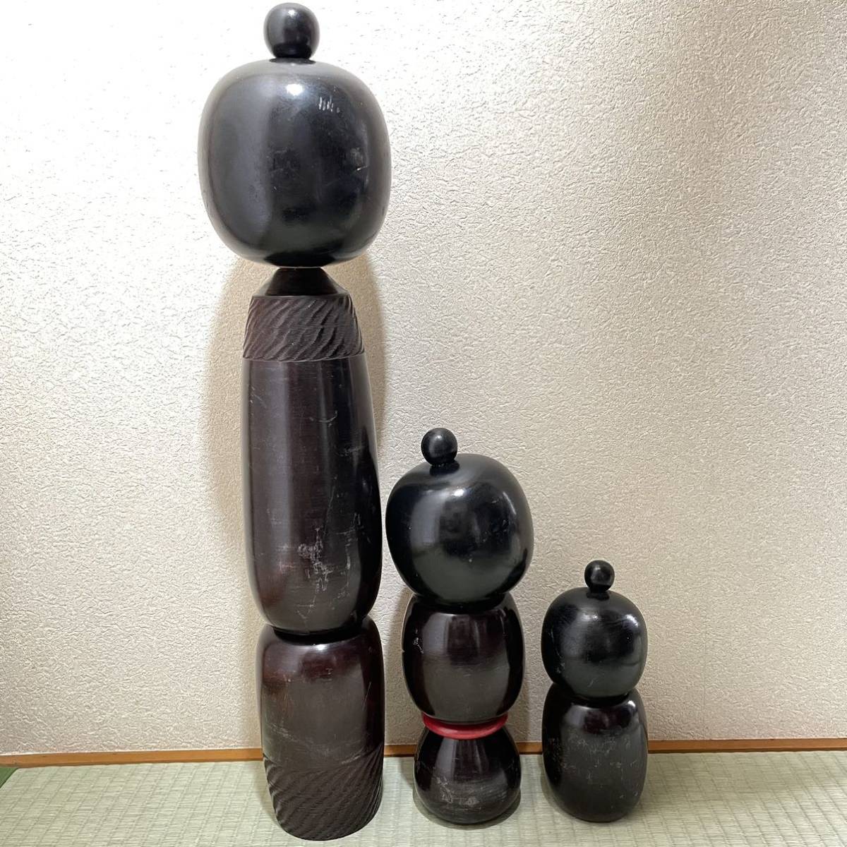 ☆創作 こけし☆民芸品 伝統 工芸 日本 人形 紅葉 もみじ 香村 木製